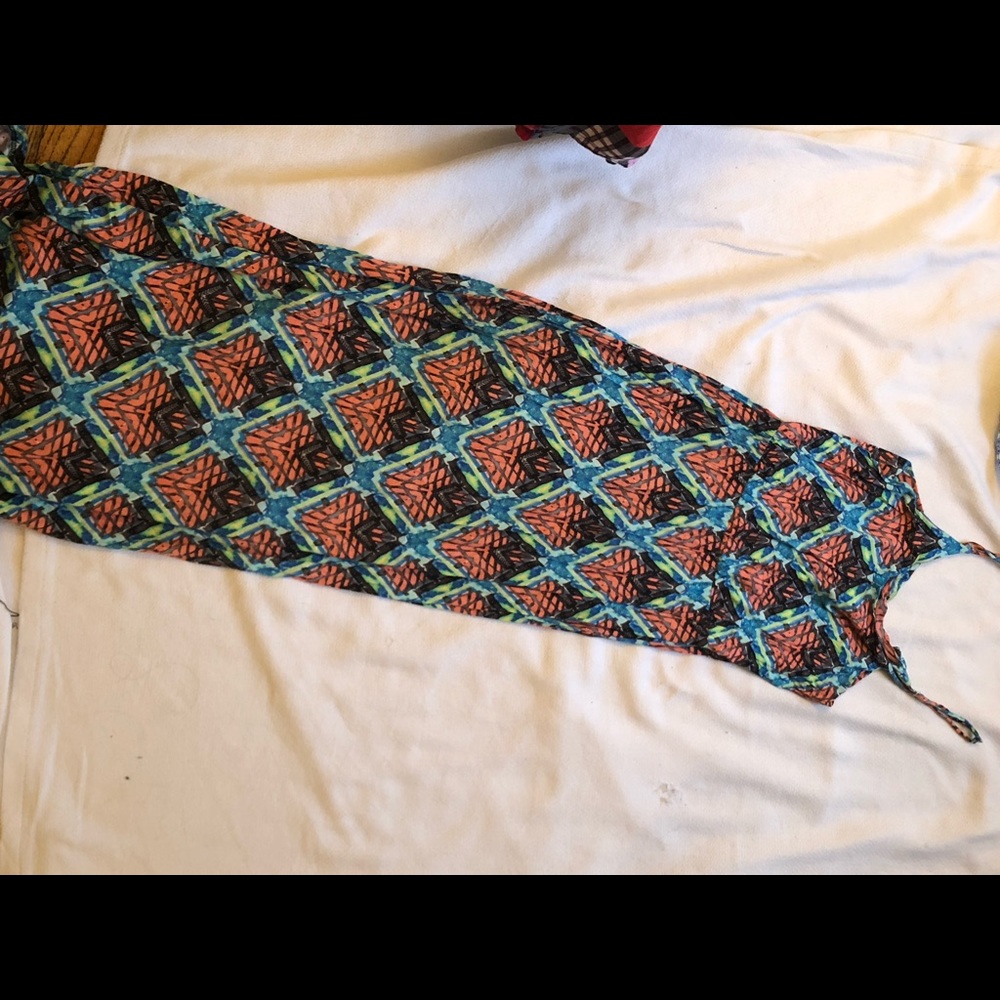 Mosaic print maxi dress